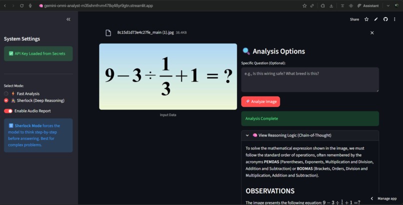 Gemini 3: Omni-Analyst – screenshot 2
