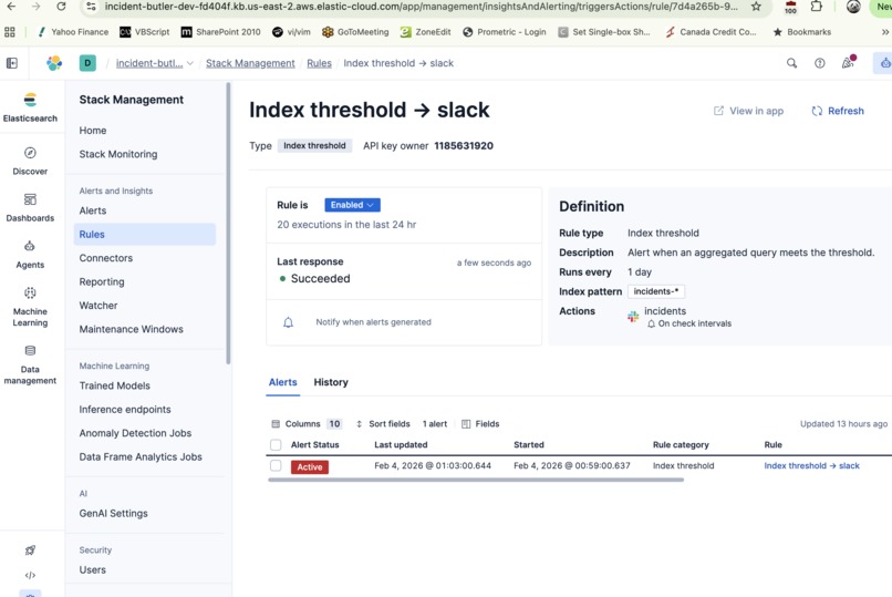 Elastic Incident Butler – Auto Incident Triage & Resolution – screenshot 6