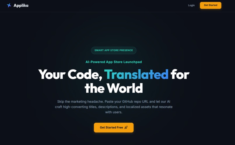 Applika – Turn GitHub Repos into Store-Ready Assets – screenshot 1