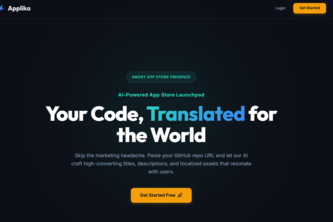 Applika – Turn GitHub Repos into Store-Ready Assets