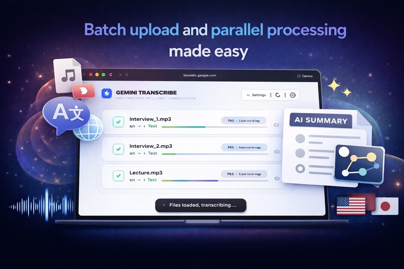 Gemini Transcribe – screenshot 2