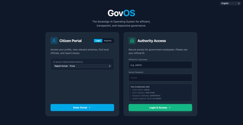 GovOS: Sovereign AI Governance System – screenshot 2