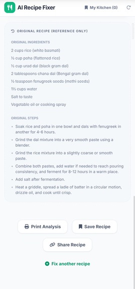 AI Recipe Fixer – screenshot 5