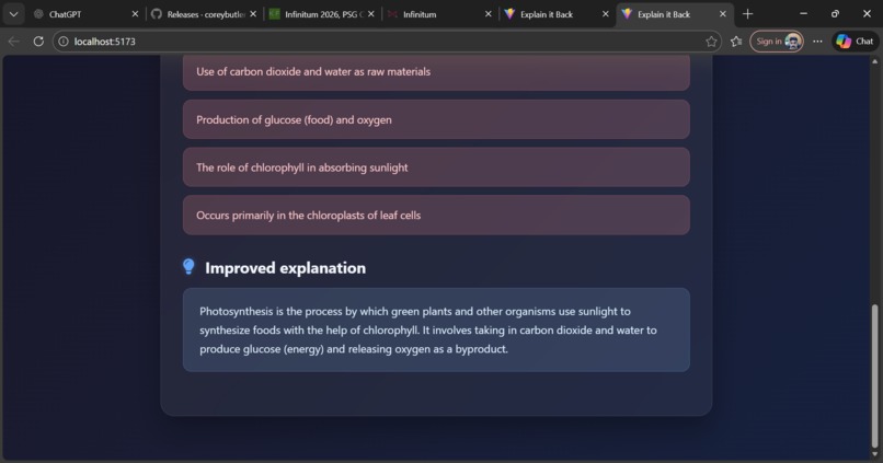 Explain-It-Back – screenshot 3