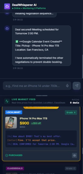 DealWhisperer - AI P2P Deal Buddy – screenshot 2