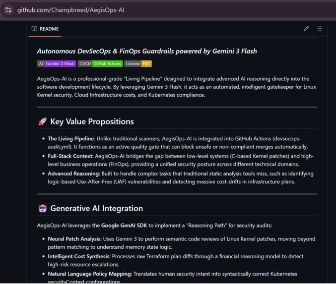 AegisOps-AI: Autonomous DevSecOps Sentinel – screenshot 5