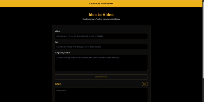 Automated Ai-Influencer – screenshot 1