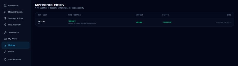 AetherTrade AI – screenshot 1