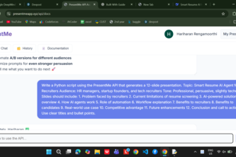 Prompt-Driven AI Presentation Builder