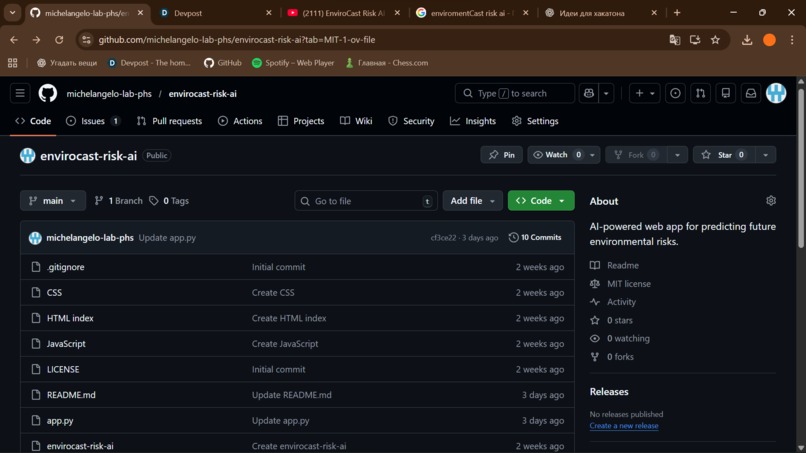 EnviroCast Risk AI – screenshot 1