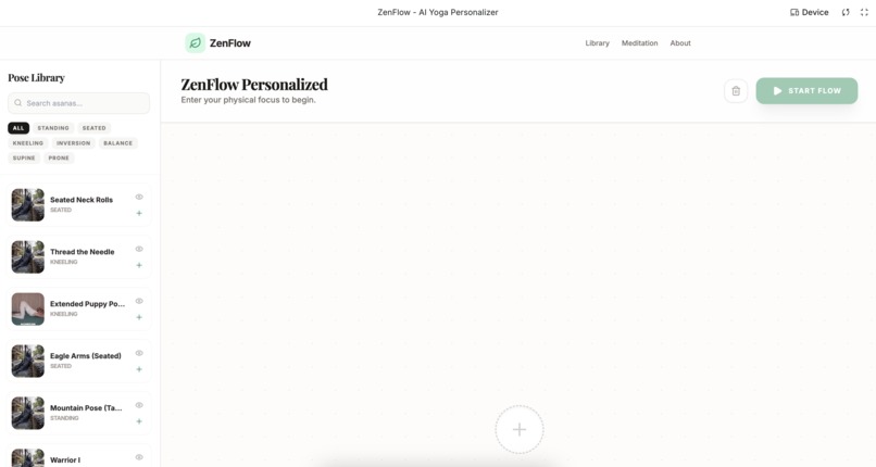 ZenFlow - AI Yoga Personalizer – screenshot 1