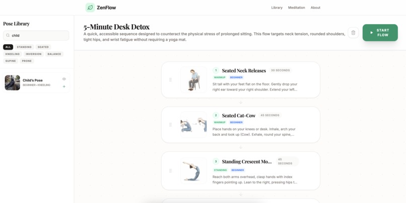 ZenFlow - AI Yoga Personalizer – screenshot 4