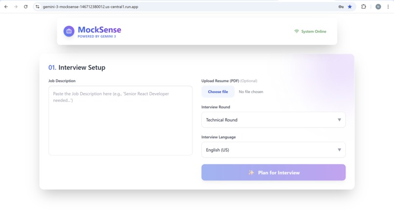 MockSense – screenshot 2