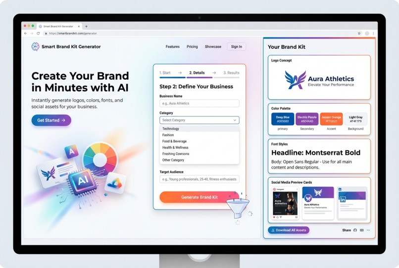 Smart Brand Kit Generator – screenshot 1