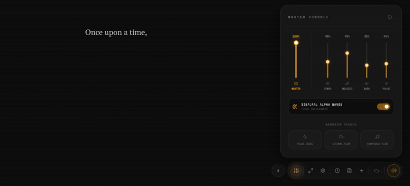 RadioFlow: Adaptive Music for Writing – screenshot 1