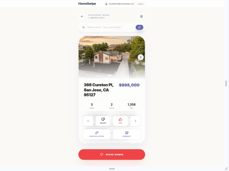 HomeSwipe – screenshot 2