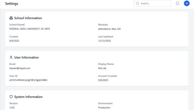 Modern Attendance & School System – screenshot 3