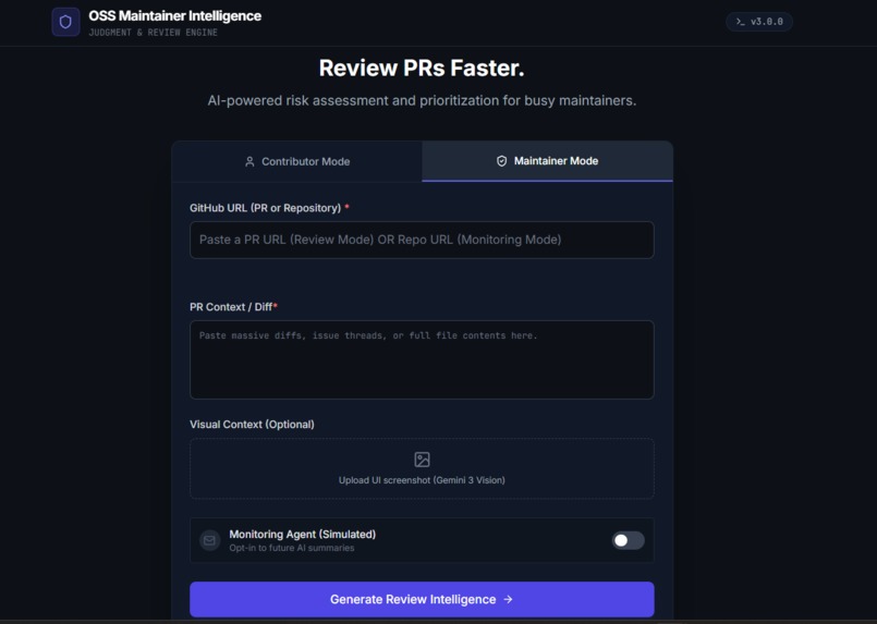 OSS Maintainer Intelligence – screenshot 6