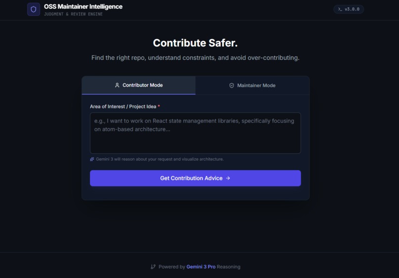 OSS Maintainer Intelligence – screenshot 2