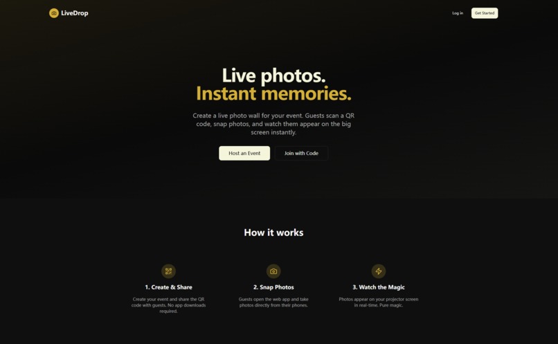 LiveDrop – screenshot 1