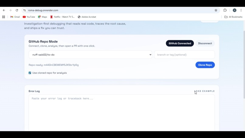 roma debug – screenshot 6