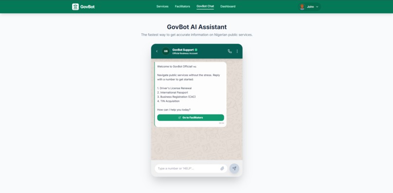GovBot – screenshot 6