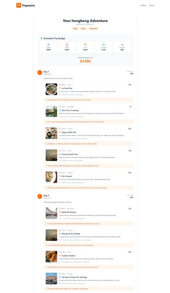 Tripemini – screenshot 4