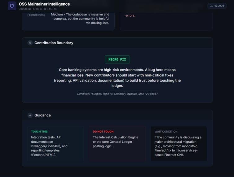 OSS Maintainer Intelligence – screenshot 5