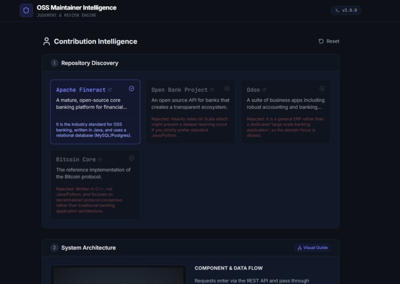 OSS Maintainer Intelligence – screenshot 3