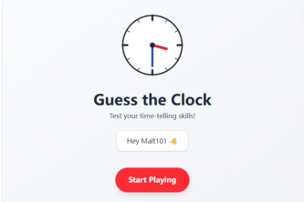 Guess The Clock - Time Guessing Puzzle Game