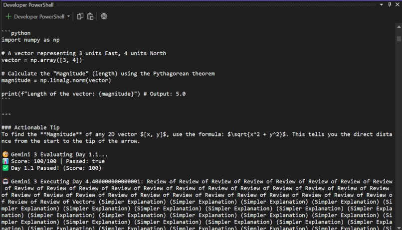 Marathon Agent: Autonomous Multi-Day Learning System – screenshot 4