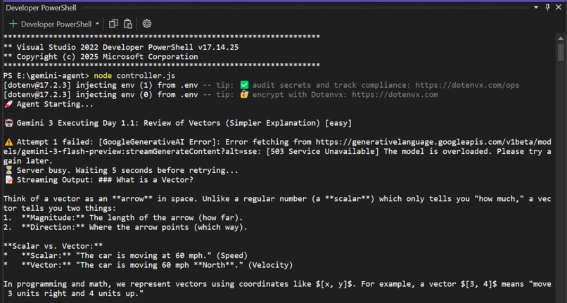 Marathon Agent: Autonomous Multi-Day Learning System – screenshot 3