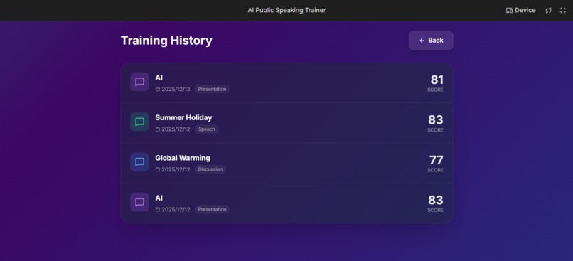 SpeaknSpark: AI Public Speaking and Communication Trainer – screenshot 8