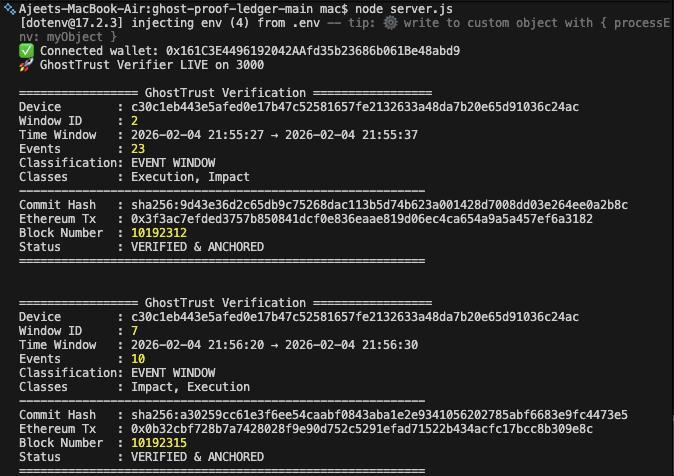 Ghost Trust Ledger – screenshot 2
