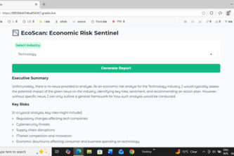 EcoScan – Economic Risk & Market Intelligence AI