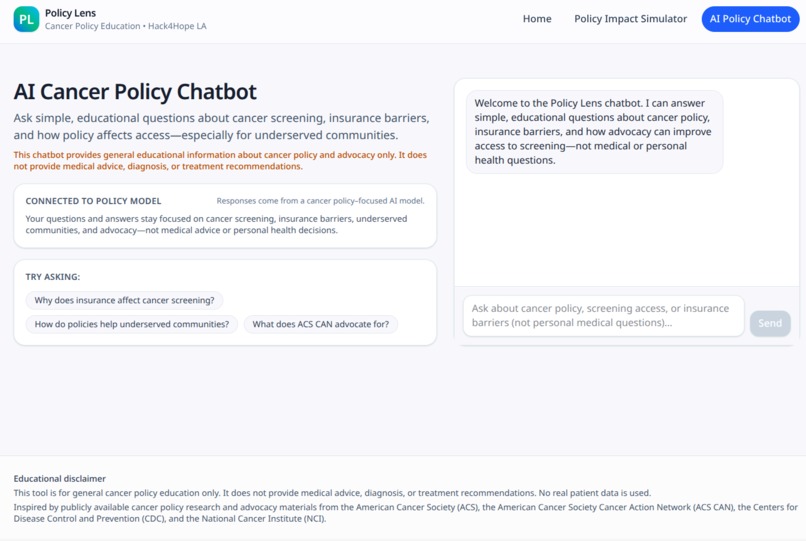 Policy Lens – screenshot 3