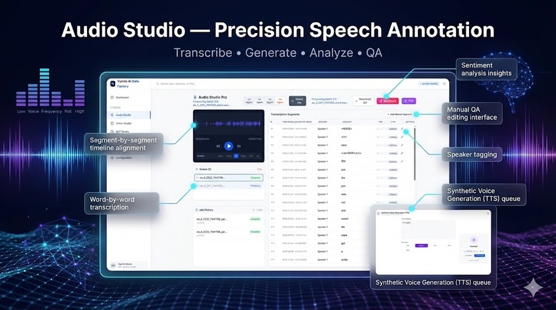 Vyonix Studio: The Multimodal AI Data Factory – screenshot 2