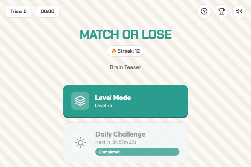 Match or Lose: The Daily Puzzle Challenge – screenshot 2