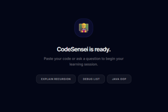 CodeSensei AI Tutor