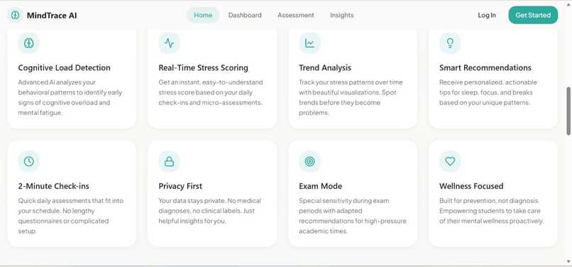 MindTrace AI: Early Cognitive Stress & Burnout Indicator – screenshot 5