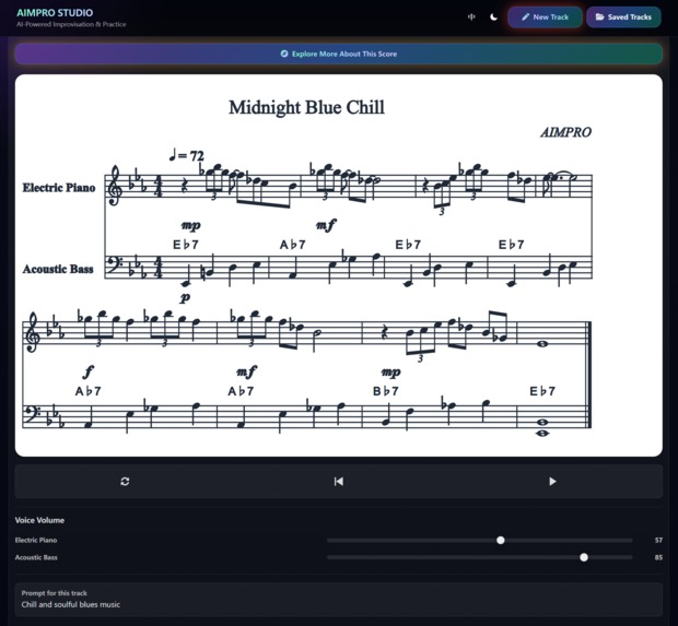 AIMPRO: AI-Powered Muisc Improvisation & Practice – screenshot 2