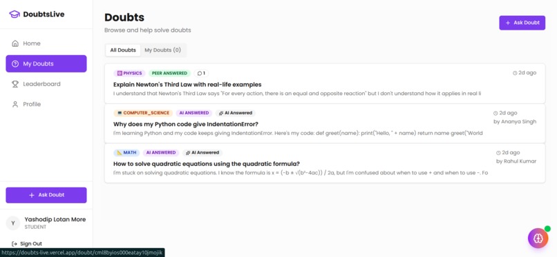 DoubtsLive – screenshot 8