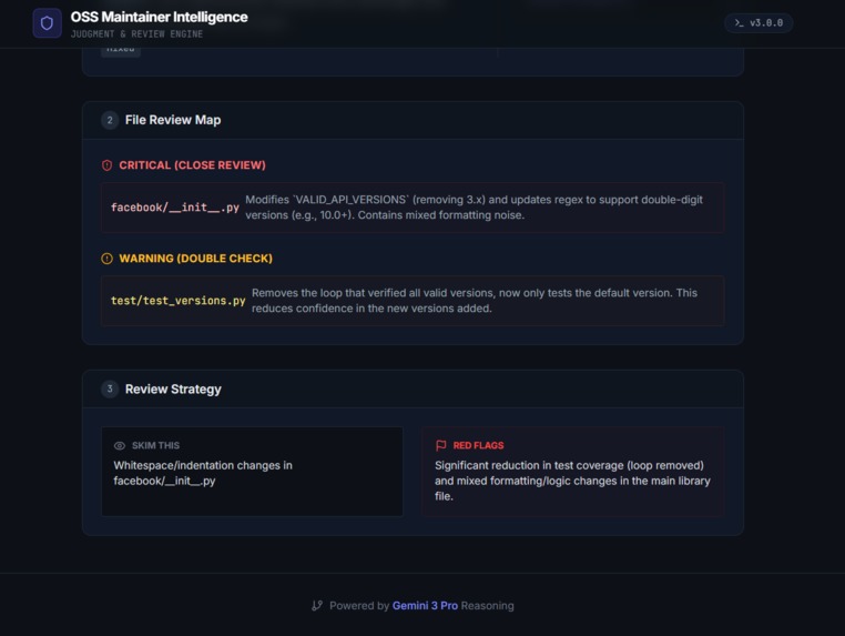OSS Maintainer Intelligence – screenshot 11