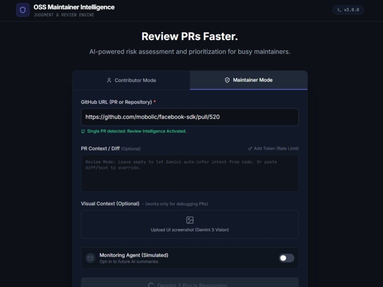 OSS Maintainer Intelligence – screenshot 9