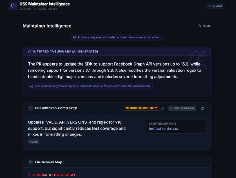 OSS Maintainer Intelligence – screenshot 10