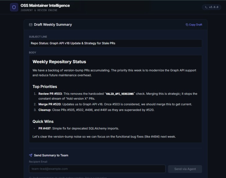 OSS Maintainer Intelligence – screenshot 8