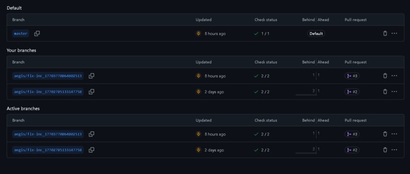 Aegis.dev – screenshot 2