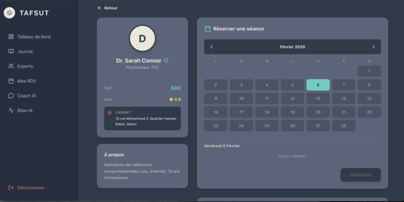 TAFSUT: The AI ​​Companion for Addiction Recovery in MENA – screenshot 6