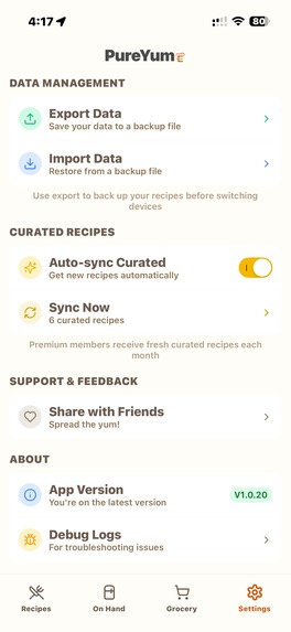 PureYumE – screenshot 9