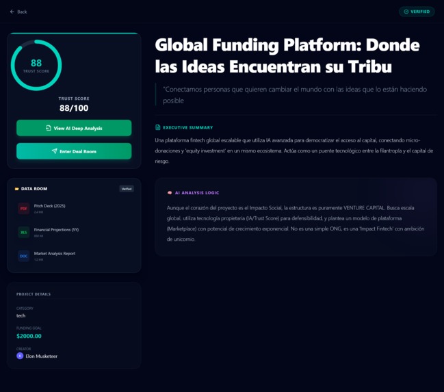 Global Funding Platform – screenshot 1